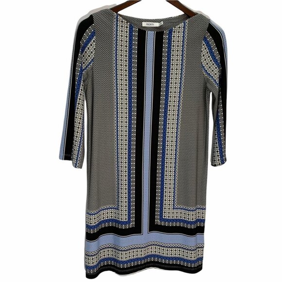 RICKI'S Navy, Blue Stripe Block Pattern Dress Size S - Picture 1 of 9
